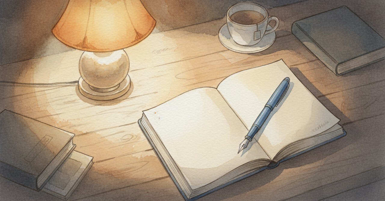 初日記の夜、人生を変える宣言を書いた